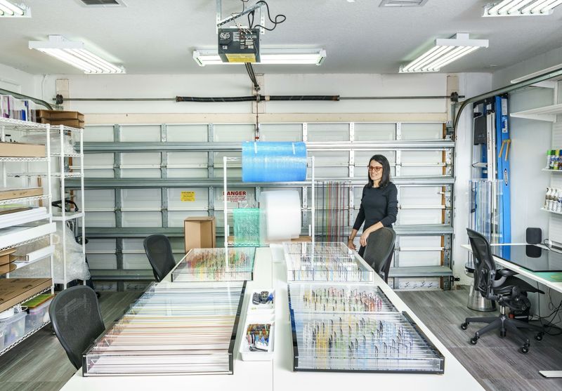 The artist’s studio